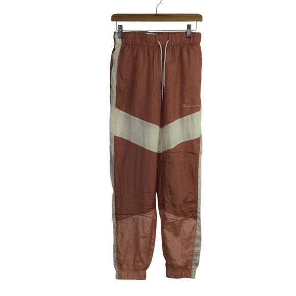 Champion Track Pants Woven Chalk White/Timeless Coral/Peach Size Blue S - Picture 1 of 16
